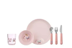 6 delig servies Flowers & Butterflies