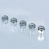 5 ventieldopjes aluminium