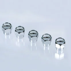 5 ventieldopjes aluminium