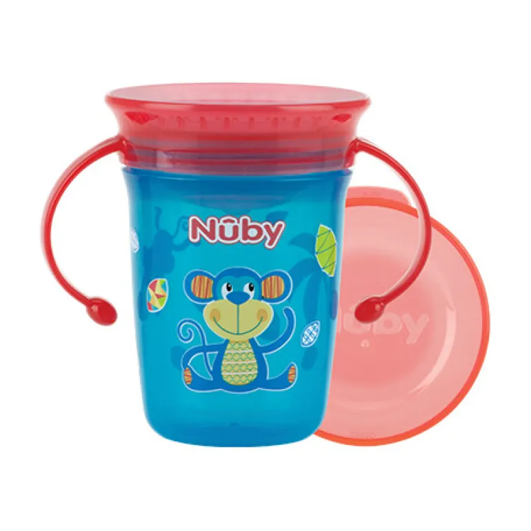 360° Wonder cup met handvatten -AQUA- 240ml - 6m+