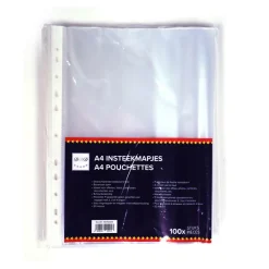 A4 insteekmapjes glossy 100 stuks