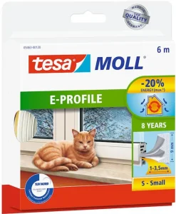 Afdichtingstape 6 m x 9 mm wit