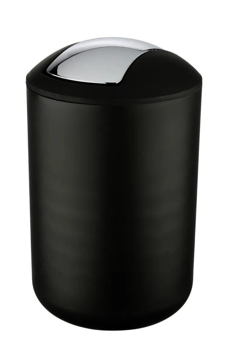 Afvalemmer Brasil zwart 6,5 L