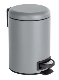Afvalemmer Leman grijs 3 L