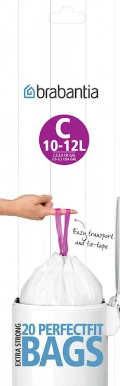 Afvalzak 10 - 12 L string 20 stuks