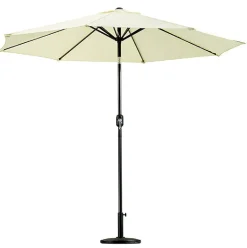 Aluminium parasol tilt beige 2 m