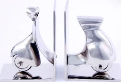 Aluminium set boekhouders 13 x 8 x 17 cm