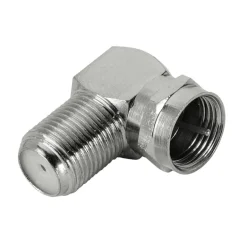 Antenne adapter F-plug - F-socket 90 graden
