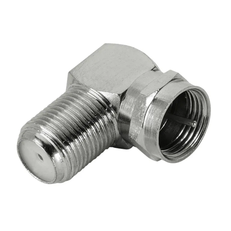 Antenne adapter F-plug - F-socket 90 graden