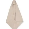 Badcape 75 x 75 cm Nougat badstof