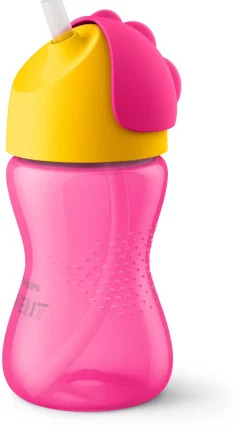 Beker met buigbaar rietje 300 ml Girl
