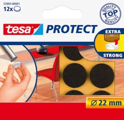 Beschermvilt Ø 22 mm rond bruin