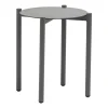 Bijzettafel rond Jolien - ?46xH50cm - Aluminium - Lichtgrijs