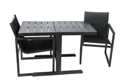 Bistroset Salou aluminium - antraciet