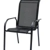 Blacksun tuinstoel aluminium zwart