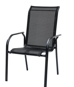 Blacksun tuinstoel aluminium zwart