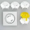Blinde pluggen wit + sleutel x5