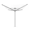 Brabantia Lift-O-Matic Droogmolen met Metalen Grondanker - 50m - Metallic Grey