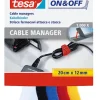 Cable Manager 12 mm x 20 cm wit - zwart -  blauw - rood - geel