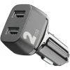 Car Charg Multip 2 Usb 18W Bl
