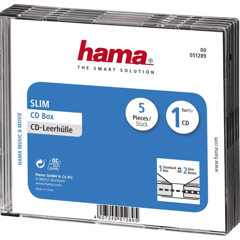 Cd slim box 5 stuks