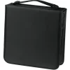 CD wallet nylon zwart 208 cd's