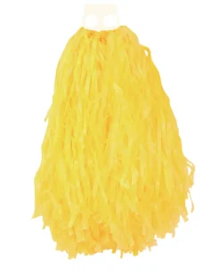 Cheerleader Pompon met Ringen - Geel