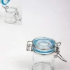 Cilinder transparant blauw 6 cm