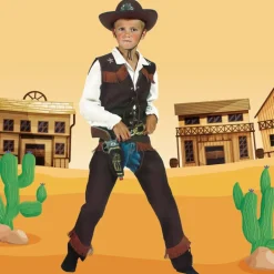 Cowboy Kostuum Chaps - Maat 152