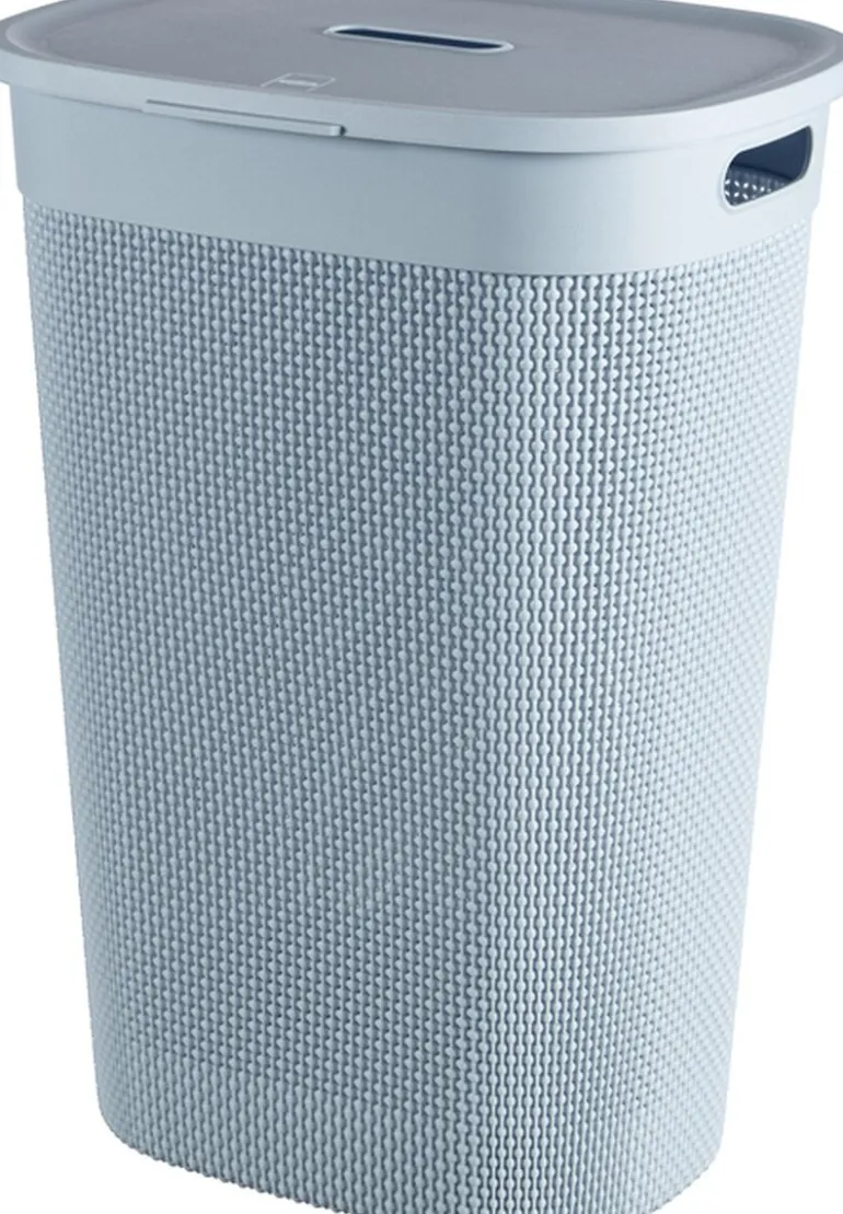 Curver Filo Wasmand met deksel - Blauw/grijs - 55L