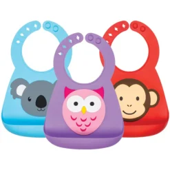 3D Silicone Slabbetje met Dierendesigns - 3m+