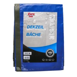 Dekzeil 2x2 m 140g groen/blauw
