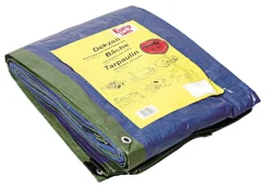 Dekzeil 4x4 m 140g groen/blauw