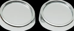 Dodehoekspiegel rond zilver
