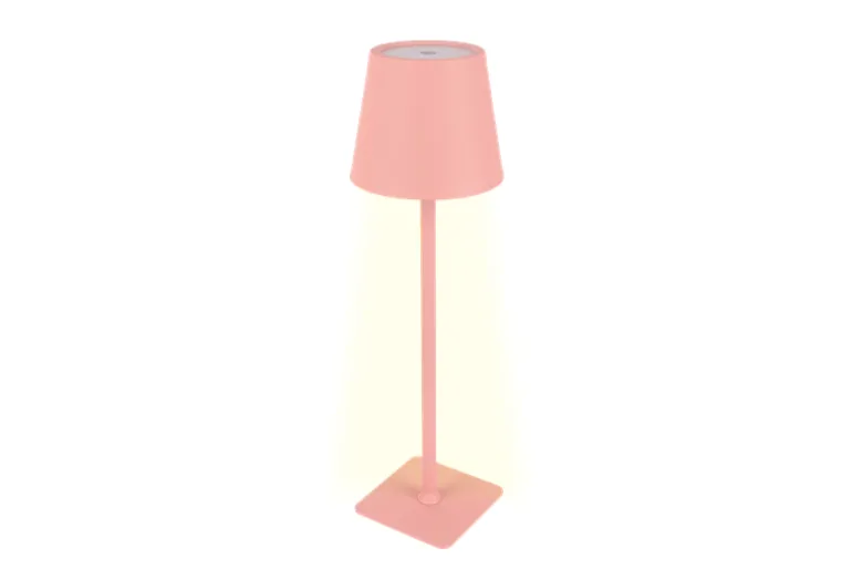 Draadloze LED tafellamp Sphere met touchbediening - Dimbaar - Oplaadbaar via USB - Roze