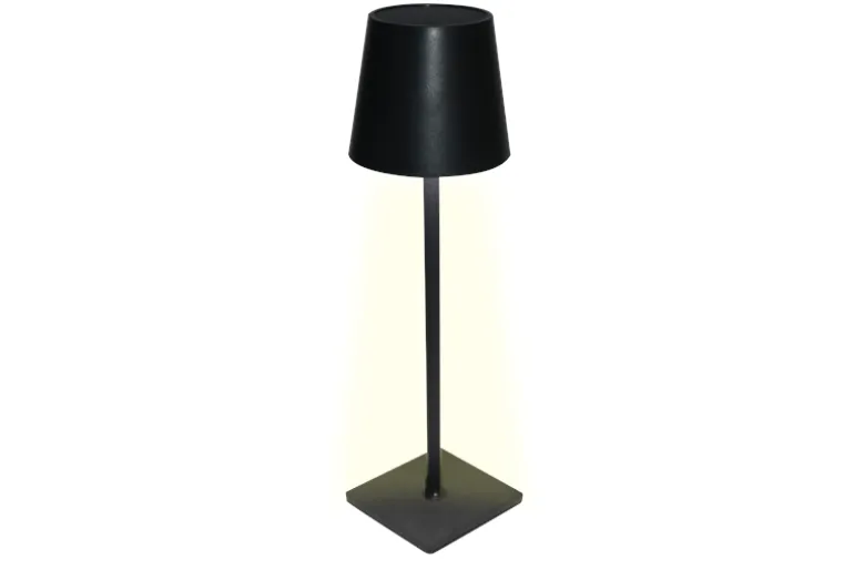 Draadloze LED tafellamp Sphere met touchbediening - Dimbaar- Oplaadbaar via USB - Zwart