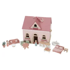 Draagbaar houten poppenhuis FSC