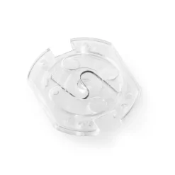 Draaistopcontact transparant x5