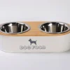 Duo voer-en drinkbak DOGFOOD