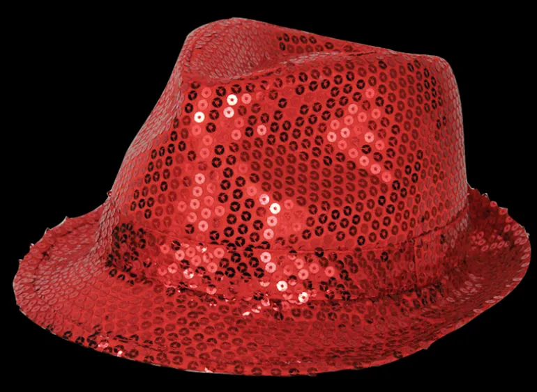 Feesthoedje, rood