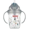Flip-It Antilekbeker met handvatten uit Tritan™ - grijs - 240ml - 12m+