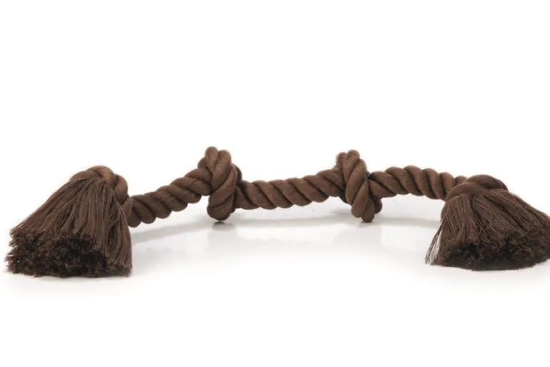Flossytoy 4 knopen bruin 360 g