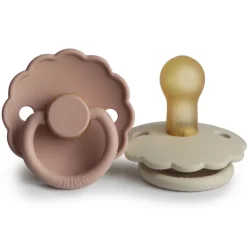 Fopspeen Daisy Latex Blush/CreamT2 (2 stuks)