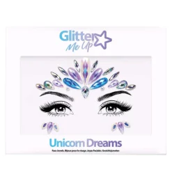 Gezicht Juwelen Steentjes Unicorn Dreams - Meerkleurig