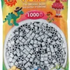 Hama 1000st strijkparels lichtgrijs