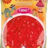 Hama strijkparels 1000st transparant rood