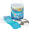 Hama strijkparelset bead tac emmer met figuren 20.000 stuks