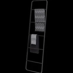 Handdoek ladder 170x50 cm zwart