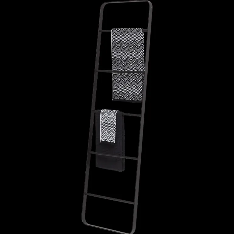 Handdoek ladder 170x50 cm zwart