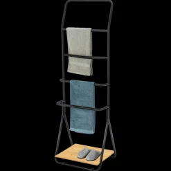 Handdoekhouder Verona 156,5x51x40 cm zwart